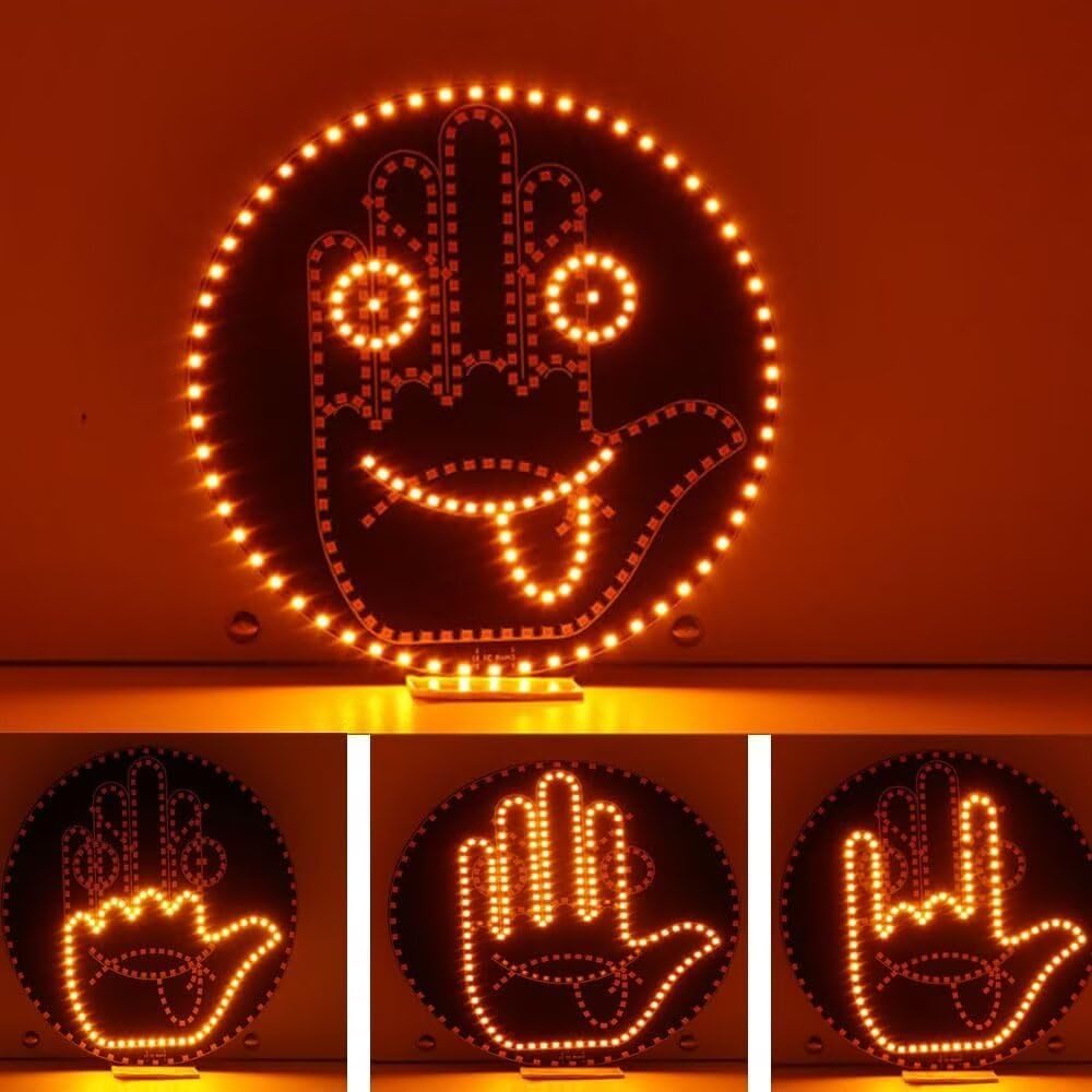 Car LED Indicator Light Smile Rear Window